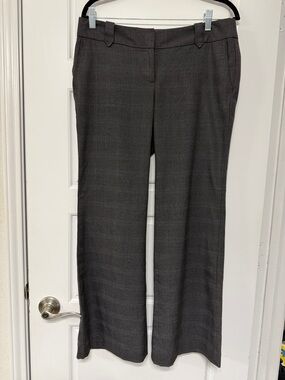 Ann Taylor Loft Gray Plaid Marisa Trousers
